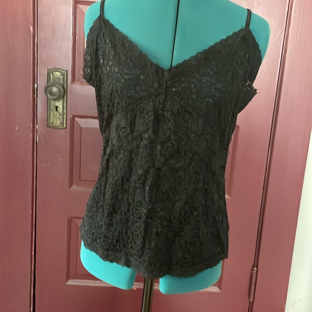 Black lace camisole